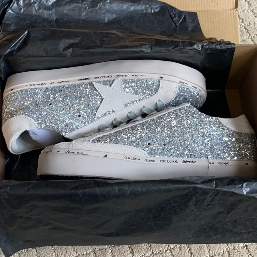 BRAND NEW Glitter Hi-Star Golden Goose DB Sneakers